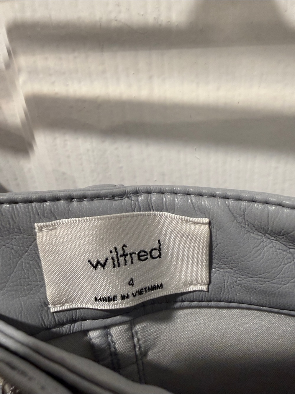 Wilfred Faux Leather The Melina Pants Blue Gray - Picture 3 of 4